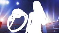 silhouette of ex-WWE star Indi Hartwell and an engagement ring