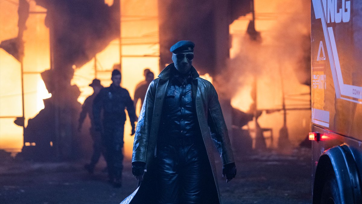 Lee Pace in Edgar Wright's Glen Powell-led adaptation of The Running Man.