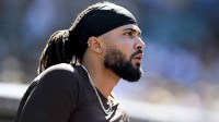 San Diego Padres right fielder Fernando Tatis Jr. (23) looks on during the seventh inning against the Arizona Diamondbacks at Petco Park.