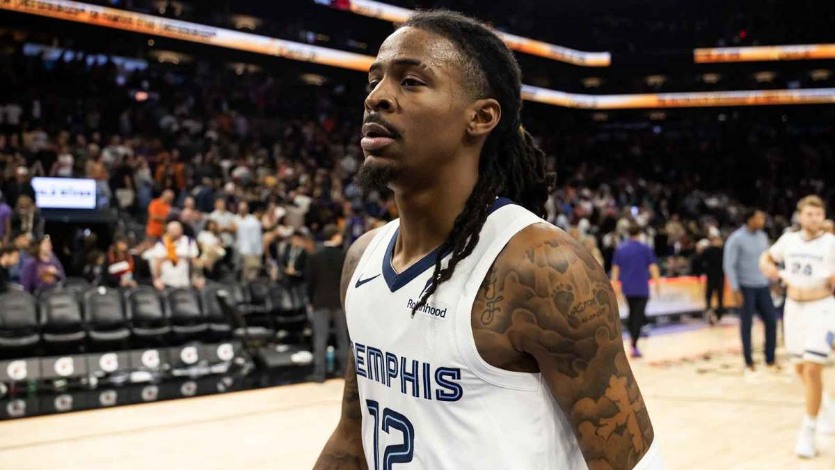 Memphis Grizzlies guard Ja Morant (12) against the Phoenix Suns at the Mortgage Matchup Center.
