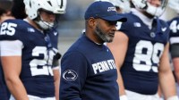 Penn State Nittany Lions head coach Terry Smith looks on prior to the game against the Indiana Hoosiers at Beaver Stadium.