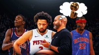 JB Bickerstaff and Cade Cunningham dreaming of NBA Finals next to Pistons legends