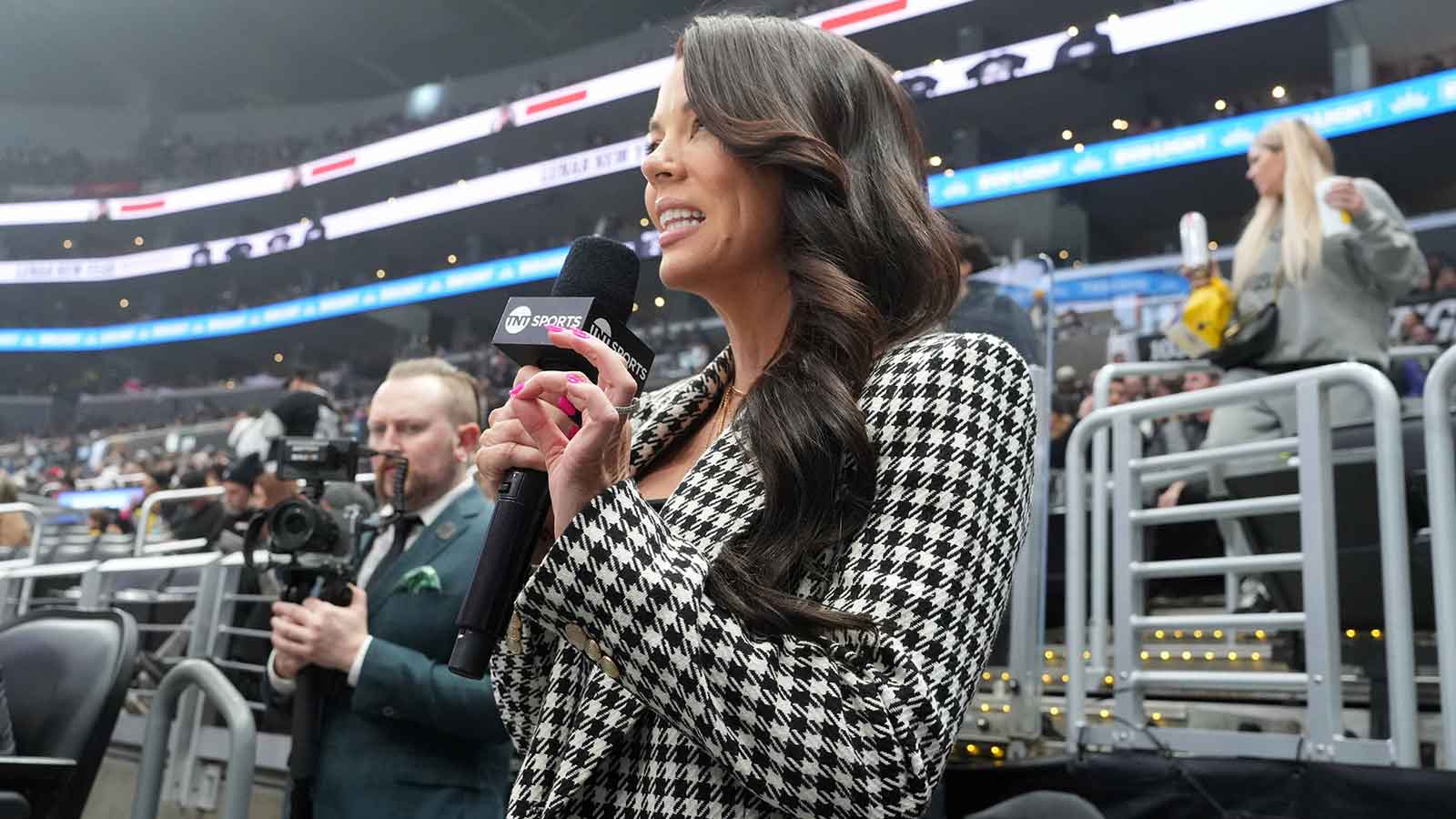 Former NHL reporter Jackie Redmond, who is signed to WWE.