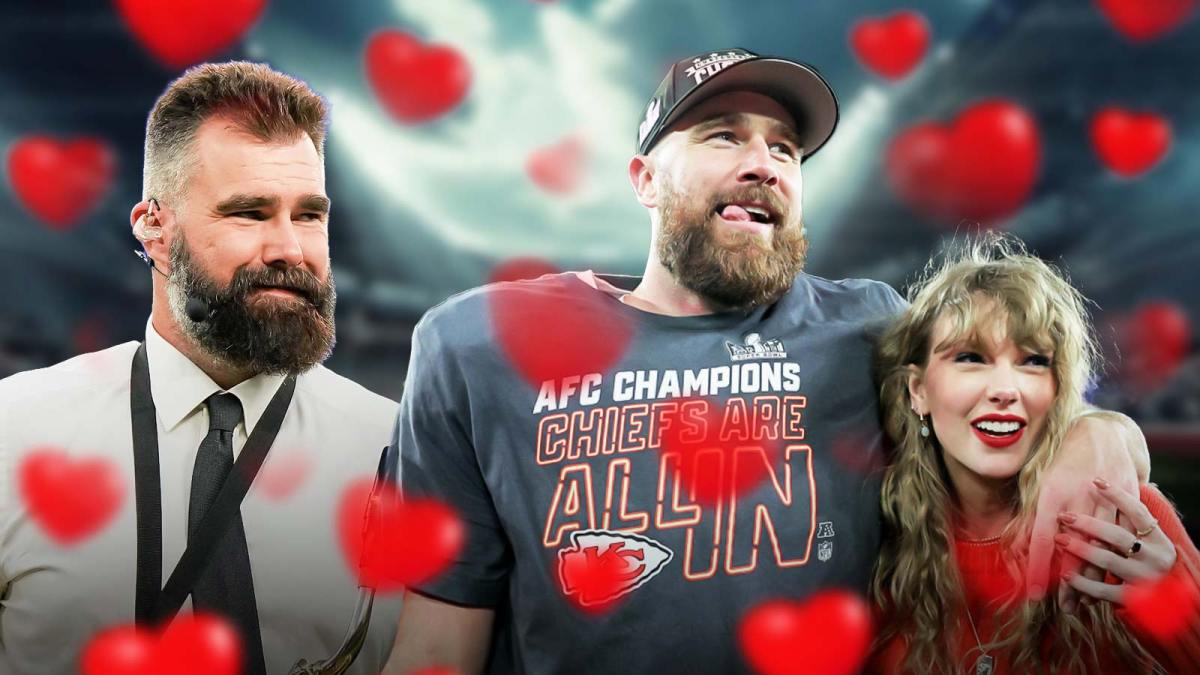 Jason Kelce Travis Kelce Taylor Swift