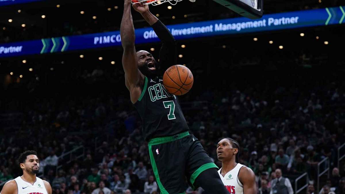 Celtics' Jaylen Brown makes history Larry Bird never could in win over Pistons