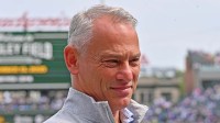Chicago Cubs President of Baseball Operations Jed Hoyer is seen prior to a game against the Tampa Bay Rays at Wrigley Field.
