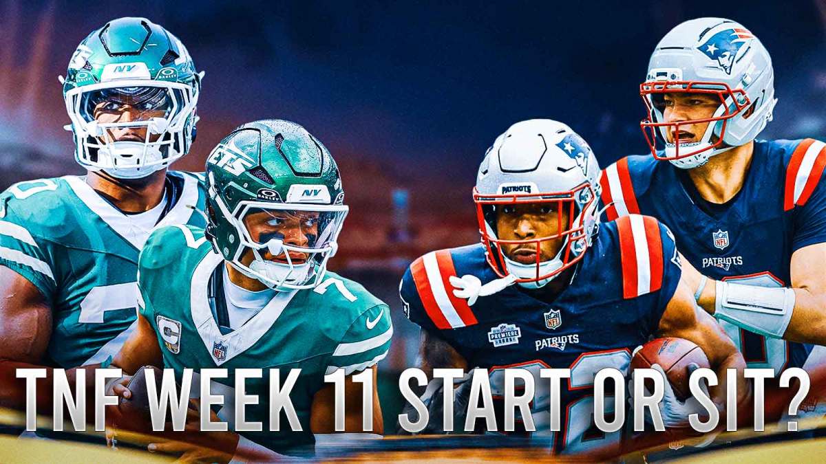 Jets Patriots Week 11 Fantasy Football start sit, Week 11 start sit, Jets Patriots Week 11