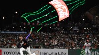 San Francisco Giants pitcher Joey Lucchesi (57) throws against the St. Louis Cardinals during the seventh inning at Oracle Park.