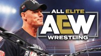 WWE star John Cena with AEW logo