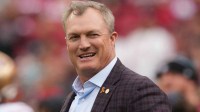 San Francisco 49ers general manager John Lynch before the game against the Jacksonville Jaguars at Levi's Stadium.