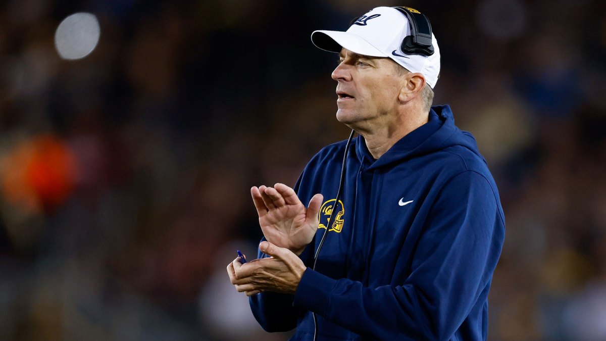 California Golden Bears head coach Justin Wilcox reacts after a call during the second quarter against the Stanford Cardinal at Stanford Stadium. Mandatory Credit: Sergio Estrada-Imagn Images