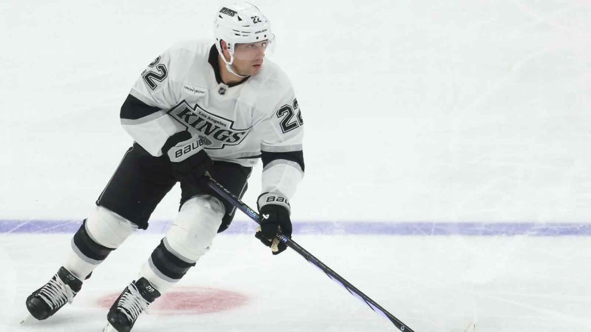 Los Angeles Kings left wing Kevin Fiala (22) skates with the puck against the Pittsburgh Penguins during the third period at PPG Paints Arena.