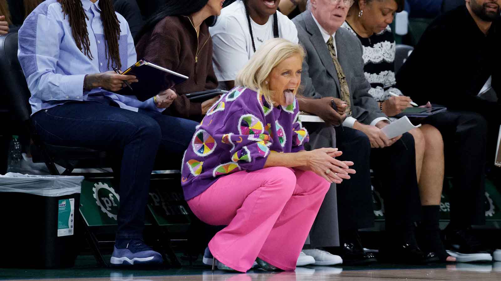LSU’s Kim Mulkey hilariously puts media on blast for chasing Lane Kiffin news