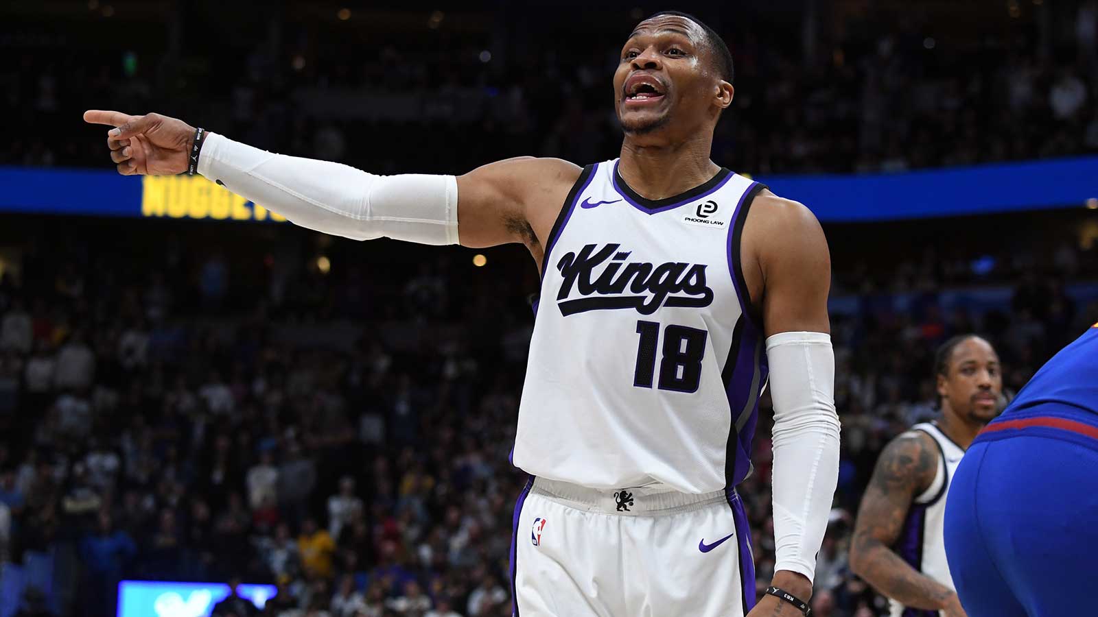 Kings’ Russell Westbrook, Nuggets’ mascot Rocky beef at end of stunning upset