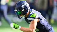 Seattle Seahawks wide receiver Cooper Kupp (10) warms up before the game against the Arizona Cardinals at Lumen Field.