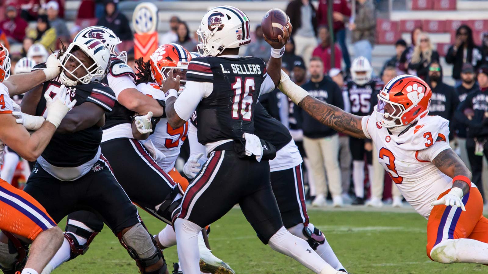 LaNorris Sellers breaks silence on South Carolina future after Clemson loss