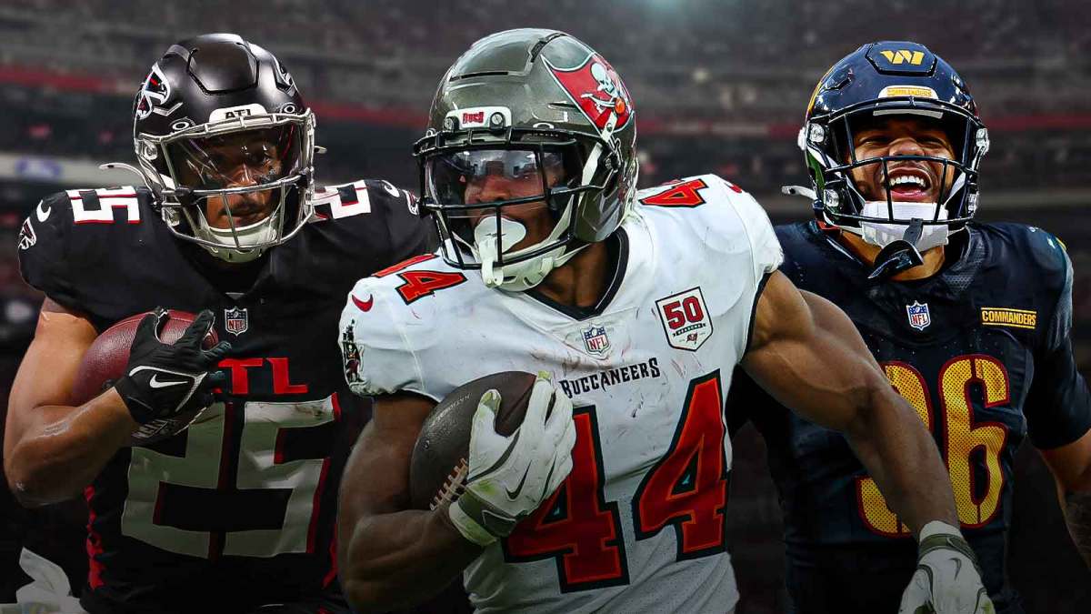 Fantasy football Buccaneers RB Sean Tucker, Falcons RB Tyler Allgeier and Commanders RB Chris Rodriguez Jr
