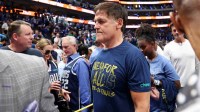 Dallas Mavericks minority owner Mark Cuban walks off the court after their loss against the Boston Celtics in game three of the 2024 NBA Finals at American Airlines Center.