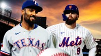 Marcus Semien with Mets. Brandon Nimmo with Texas Rangers.