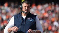 New England Patriots head coach Mike Vrabel during the first half against the Cincinnati Bengals at Paycor Stadium.