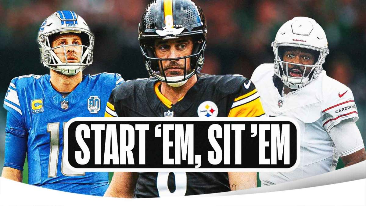 fantasy football start em sit em quarterbacks, aaron rodgers, jacoby brissett, jared goff