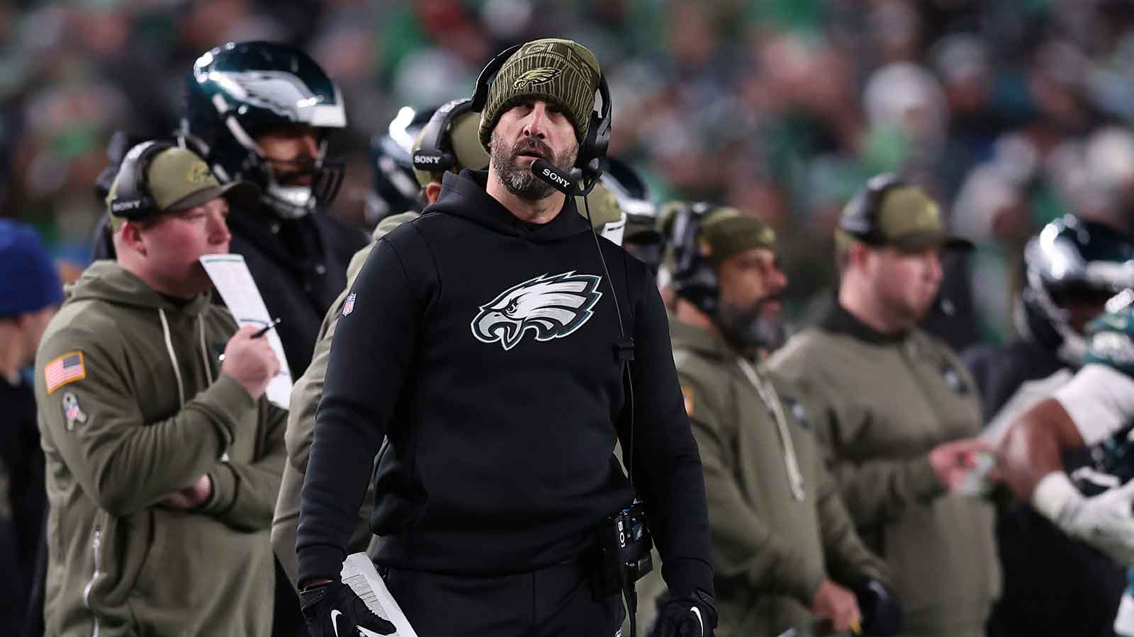 Demands for Kevin Patullo, Nick Sirianni’s jobs continue to grow after Eagles loss to Bears