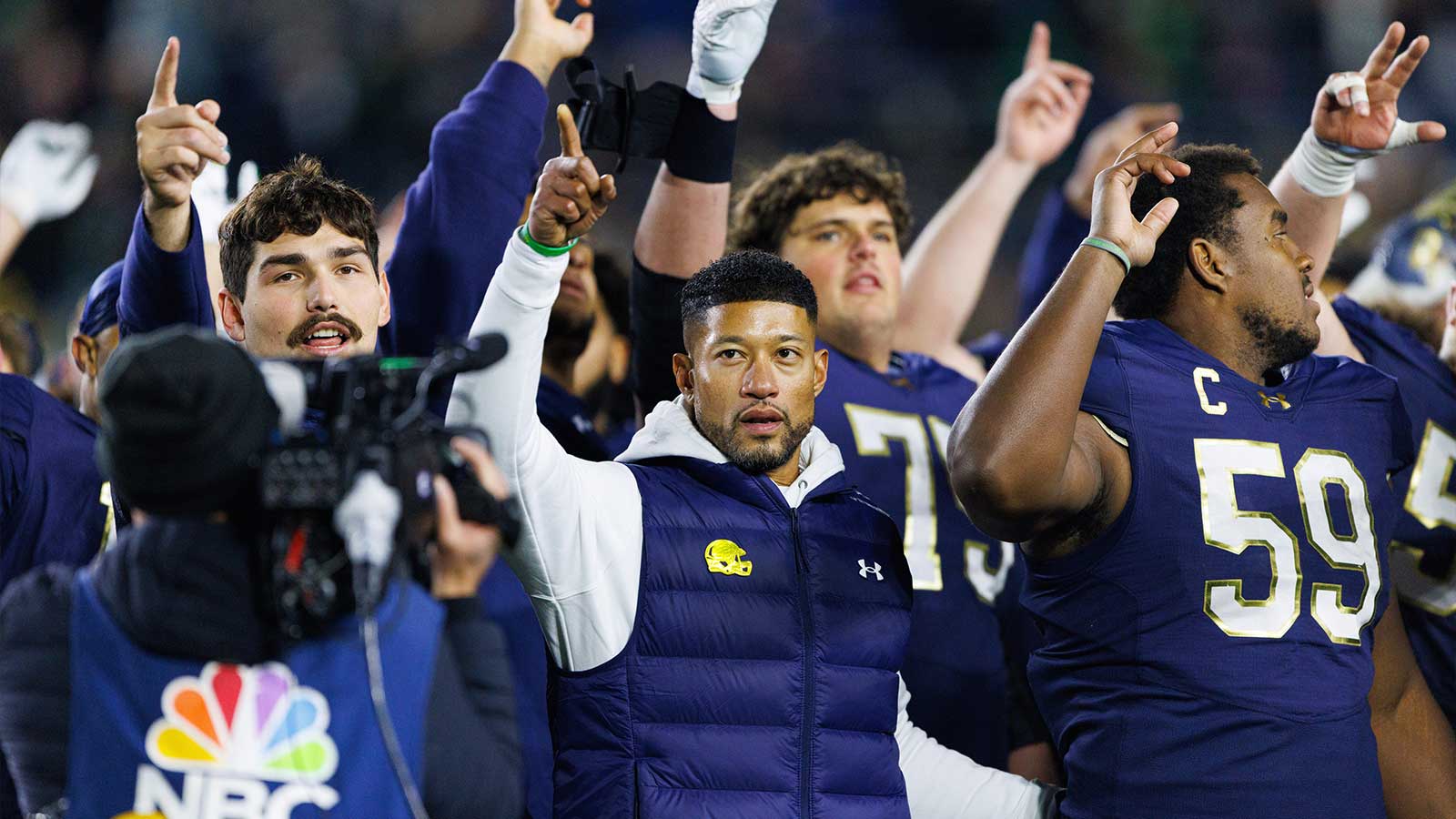 Notre Dame football’s Marcus Freeman drops 2-word declaration on CFP chances