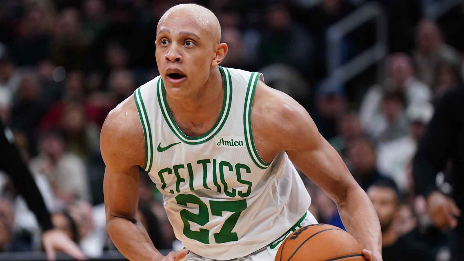 Celtics’ Jordan Walsh’s ‘messy’ mic drop right before hero shot vs. Magic