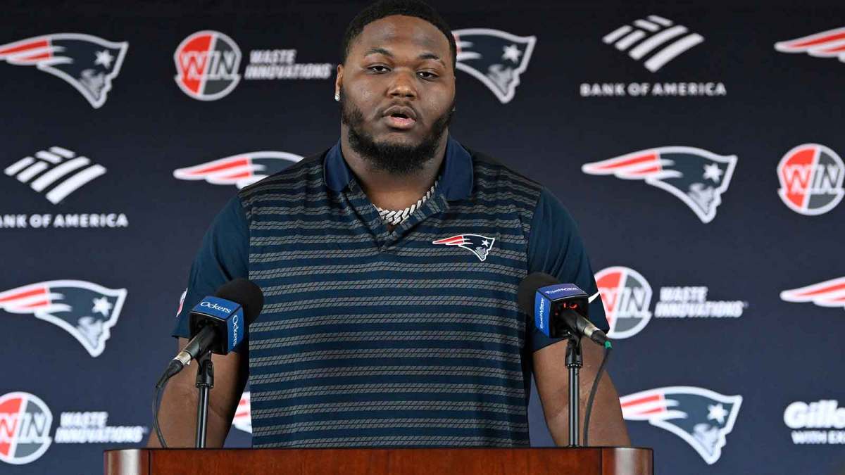New England Patriots defensive tackle Milton Williams discusses his recent free agent addition to the Patriots with the media at Gillette Stadium.