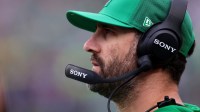 Philadelphia Eagles head coach Nick Sirianni looks on during the fourth quarter against the New York Giants at Lincoln Financial Field.