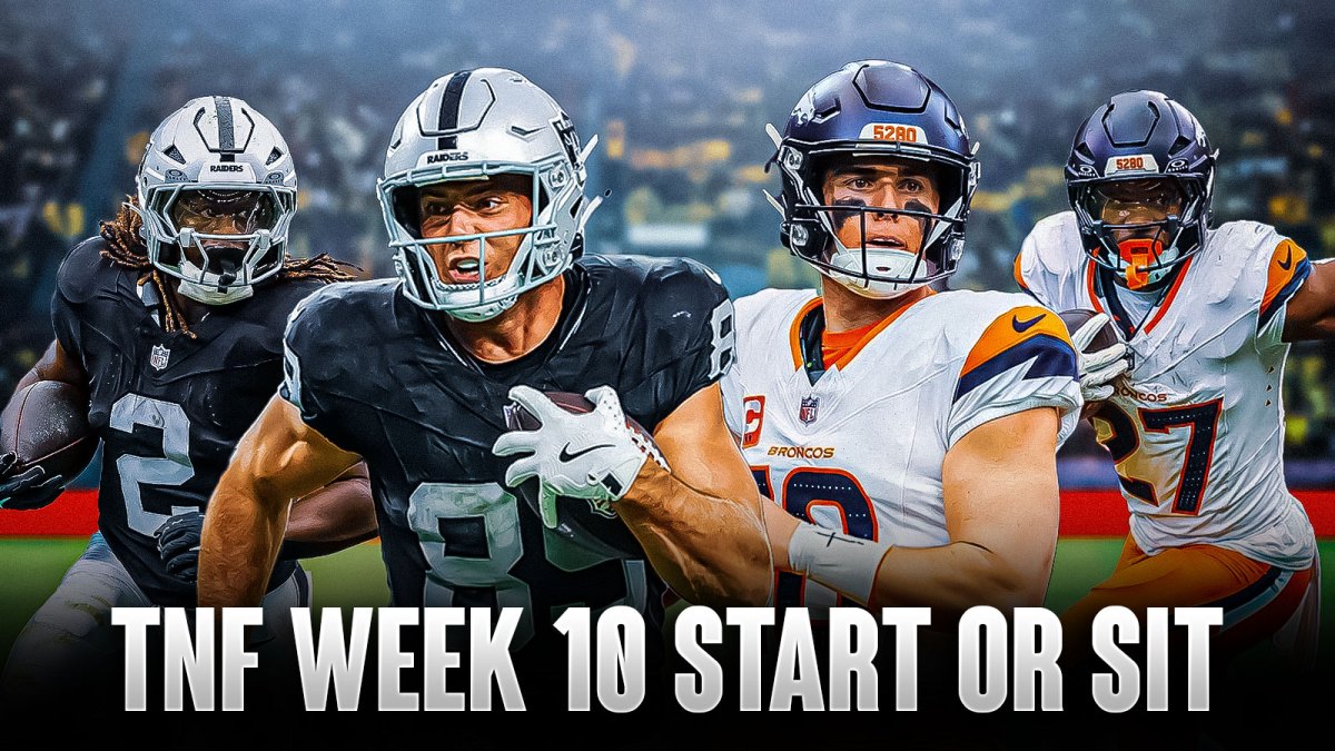 Raiders Broncos Fantasy Football Week 10 start sit, Raiders Broncos start sit, Fantasy Football Week 10