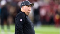 Las Vegas Raiders offensive coordinator Chip Kelly against the Arizona Cardinals during a preseason NFL game at State Farm Stadium.