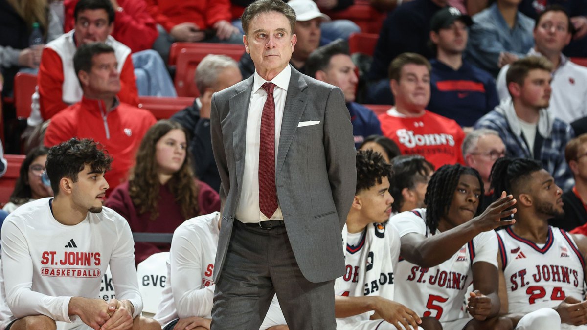St. John's Red Storm head coach Rick Pitino at Carnesecca Arena.