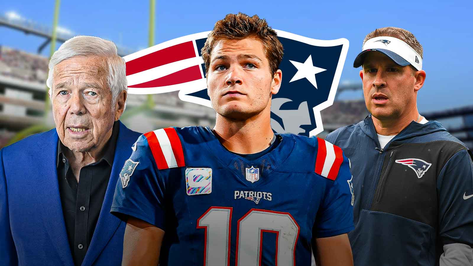 Patriots owner Robert Kraft credits Josh McDaniels for Drake Maye’s MVP leap