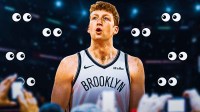 Need Danny Wolf in a Nets uniform with eye emojis around him