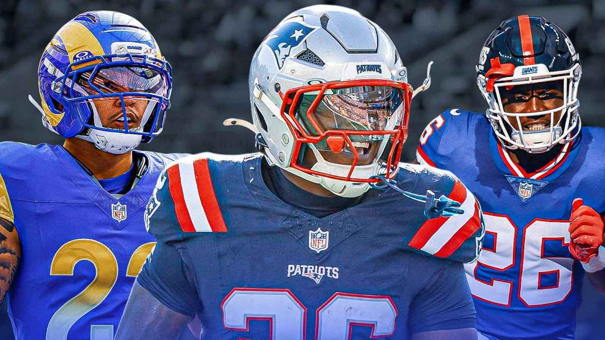Fantasy football Patriots RB Terrell Jennings, Giants RB Devin Singletary and Rams RB Blake Corum