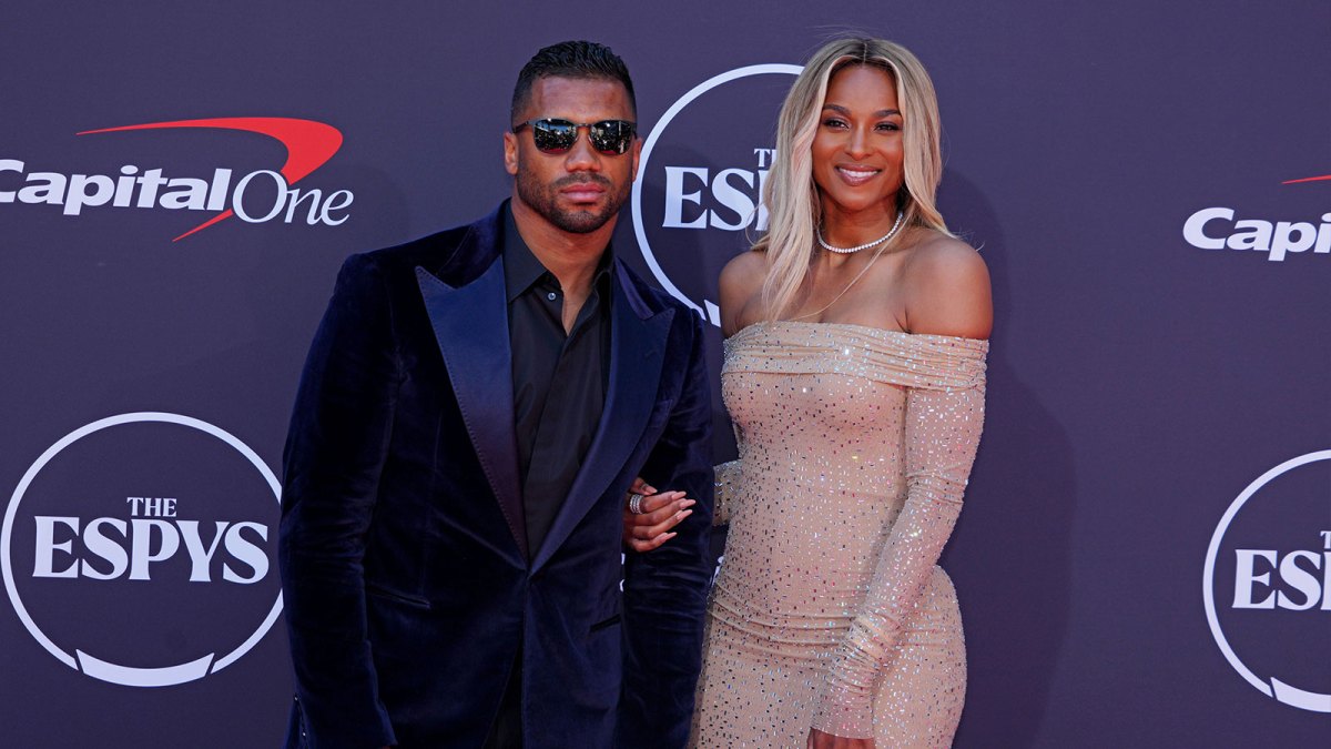 New York Giants quarterback Russell Wilson and Ciara at the ESPYs.