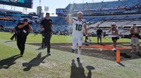 Seattle Seahawks wide receiver Cooper Kupp (10) runs off the field after the game against the Jacksonville Jaguars at EverBank Stadium.