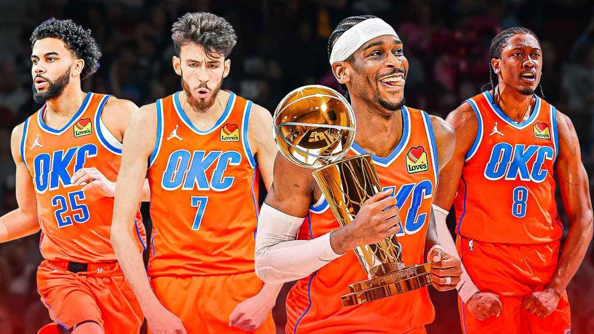 Shai Gilgeous-Alexander, Mark Daigneault, Chet Holmgren, Jalen Williams, Ajay Mitchell, Oklahoma City Thunder