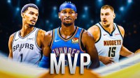 NBA MVP rankings with Shai Gilgeous-Alexander, Victor Wembanyama, and Nikola Jokic