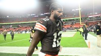 Cleveland Browns quarterback Shedeur Sanders after the loss to the Baltimore Ravens.
