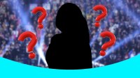 Silhouette of released WWE Superstar Shotzi with question marks around her.