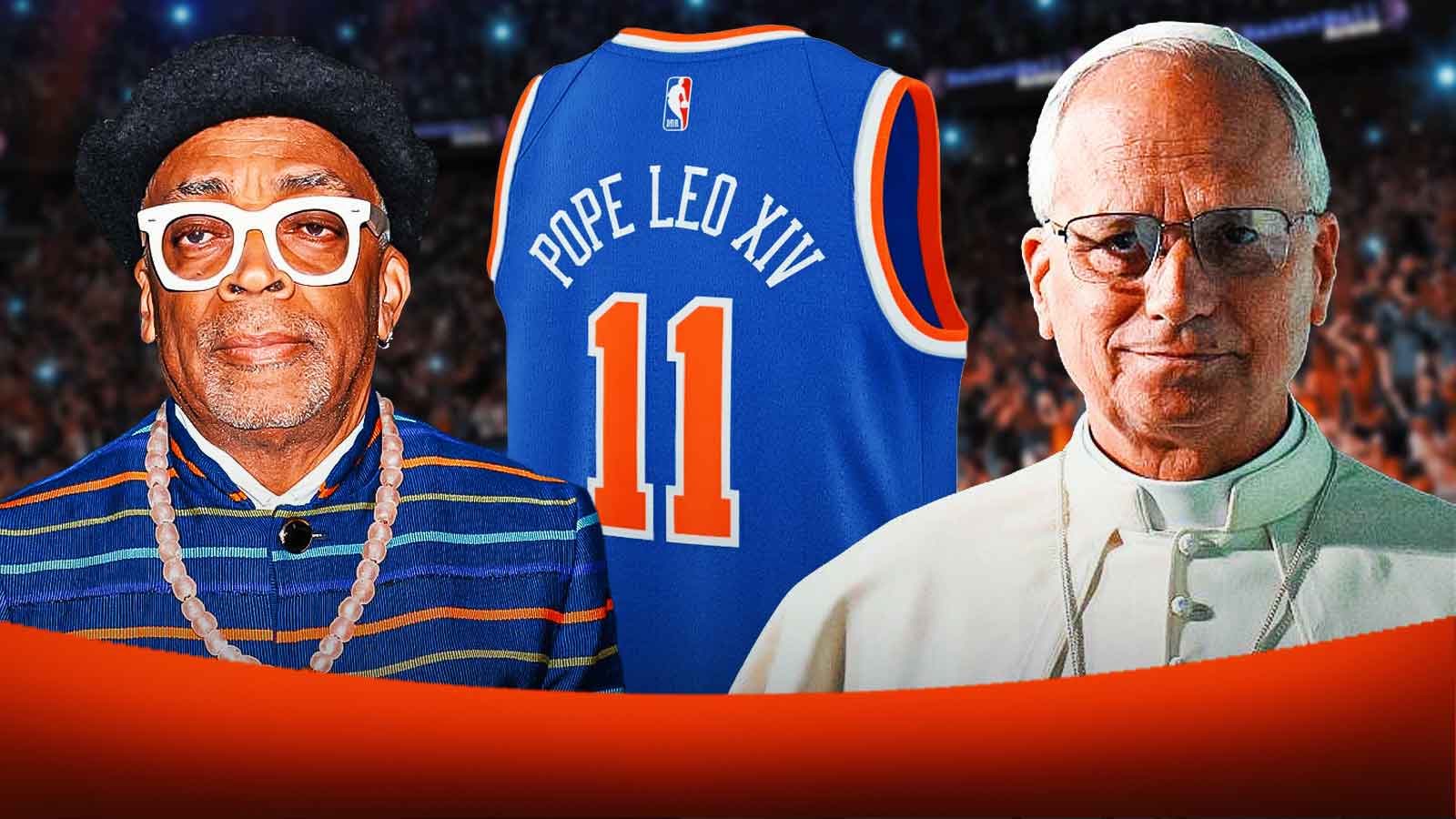 Spike Lee Pope Leo XIV New York Knicks