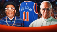 Spike Lee Pope Leo XIV New York Knicks