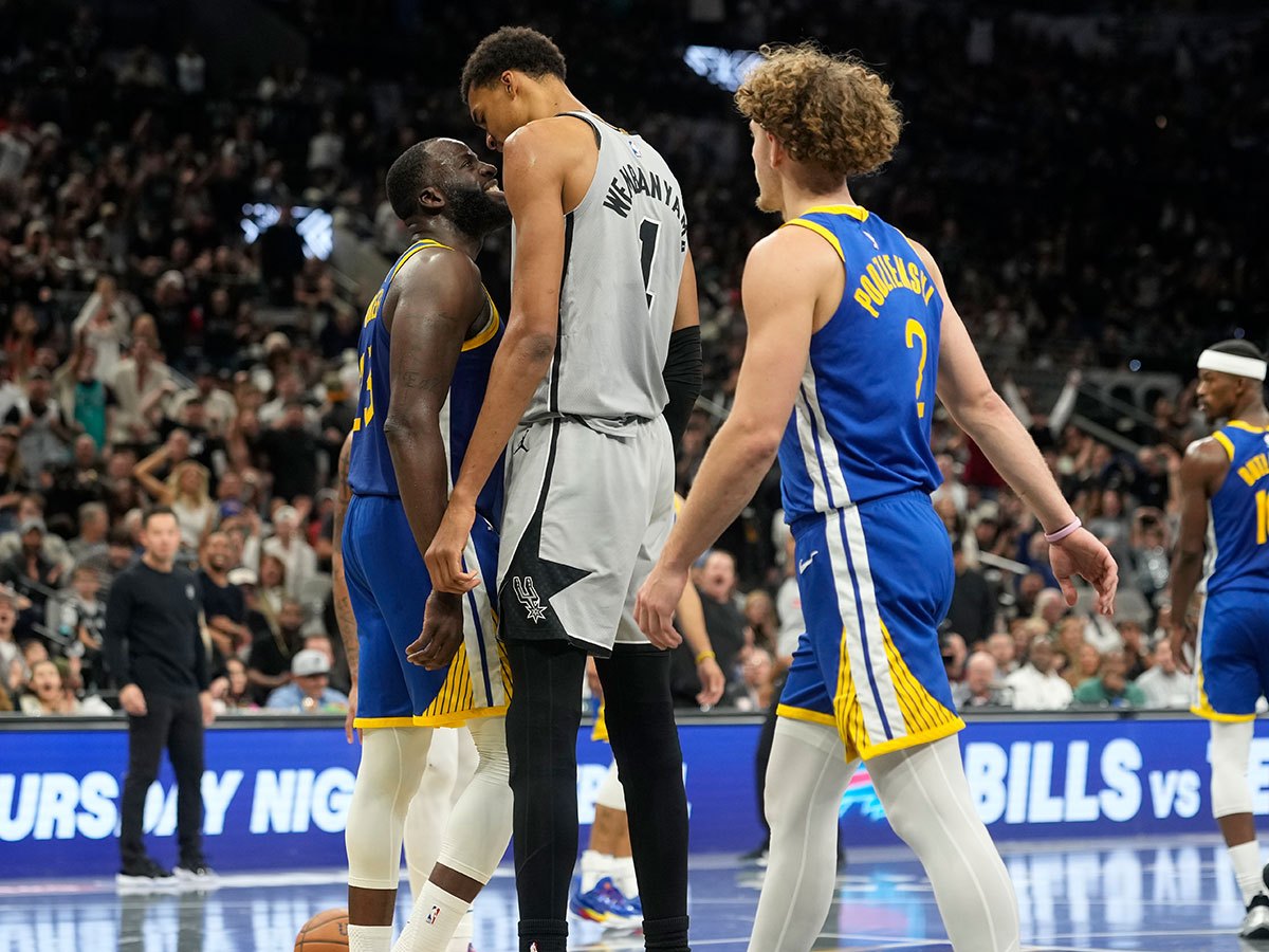 Spurs news: Victor Wembanyama, Draymond Green exchange words after  contested bucket