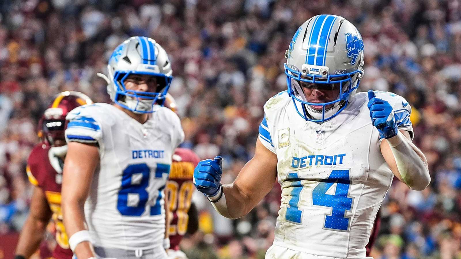 Lions’ Amon-Ra St. Brown apologizes for doing the Donald Trump dance