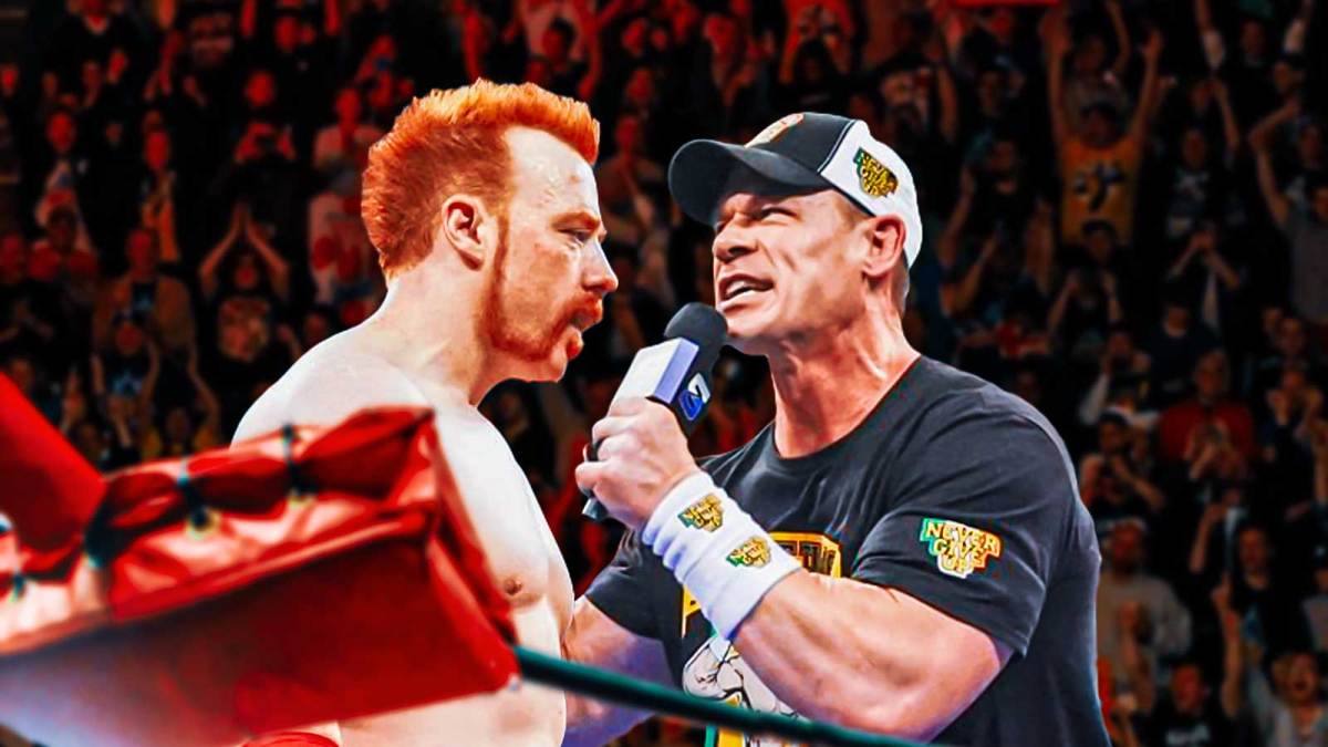 WWE stars Sheamus and John Cena.