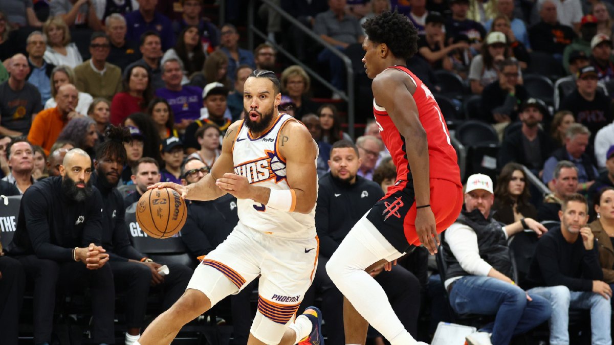 Dillon Brooks goes off on the officiating in the Suns loss to the Rockets, ripping flopping and FIBA-style whistles after a 92–114 finish.