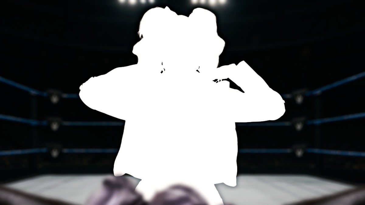 Silhouette of WWE star Alexa Bliss, who has a new hairstyle.