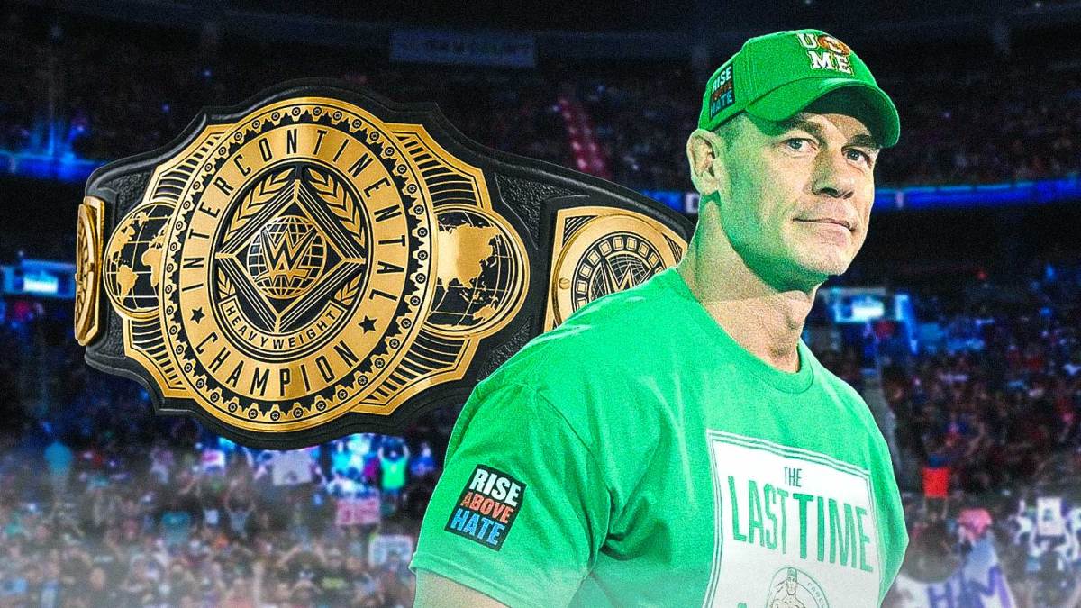 Intercontinental Championship with WWE Superstar John Cena.
